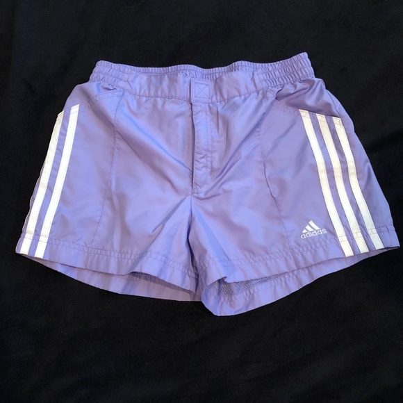 lavender adidas shorts